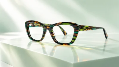 GLARE Aline optical frame — still life campaign hero