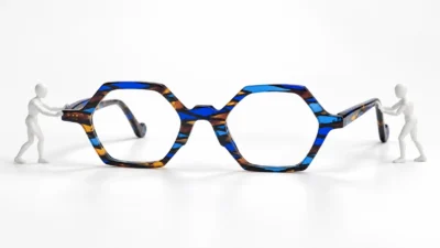 Occhiali GLARE Aristide con manichino bianco