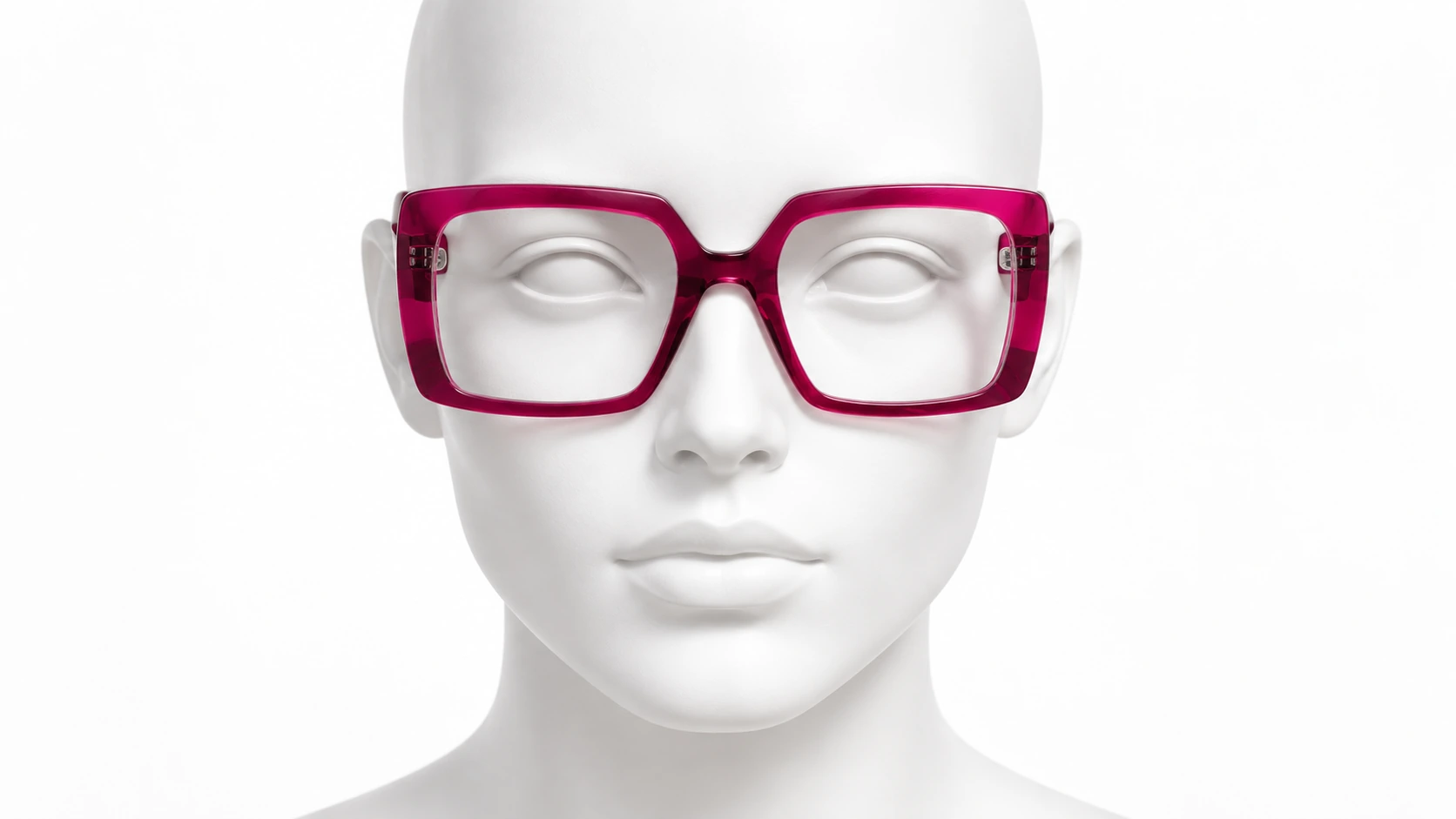 Occhiali GLARE Ermione con manichino bianco