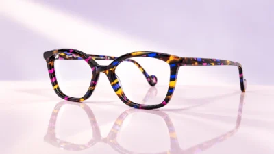 GLARE Noemy optical frame — still life campaign hero