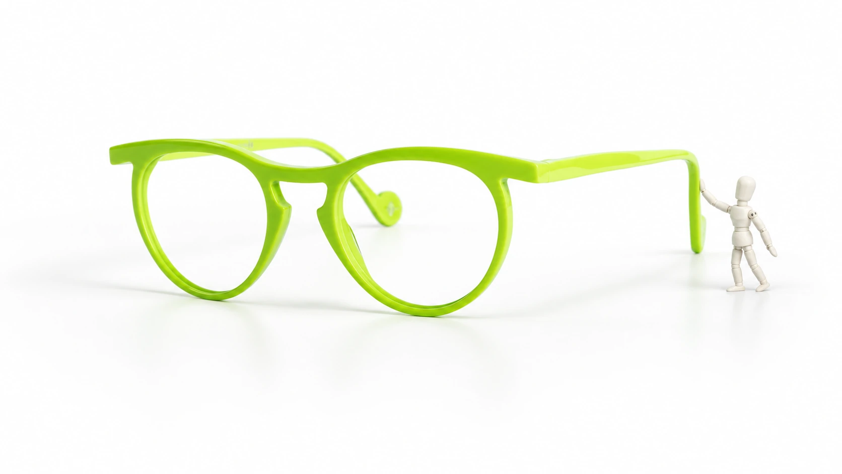 Occhiali GLARE Osvaldo con manichino bianco